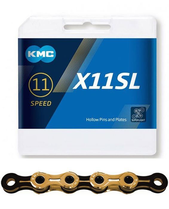 KMC X11SL Ti N 11 Speed Gold Black Chain