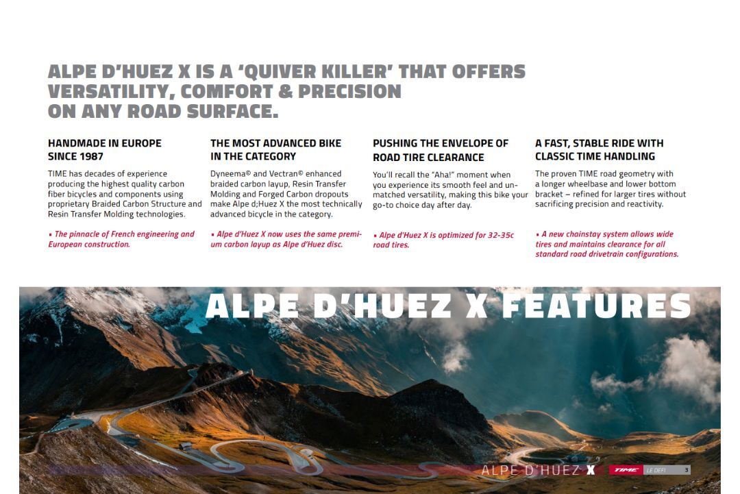 TIME Alpe D'Huez X Carbon Shift Magenta (V41) Road Frameset