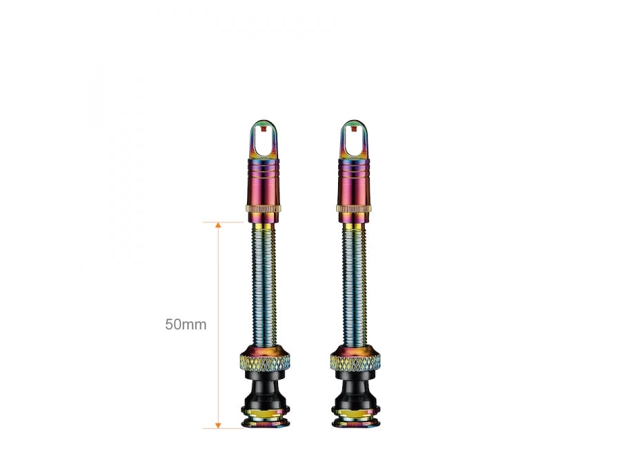 Ciclovation Premium Tubeless Valve Stem 50mm - Rainbow