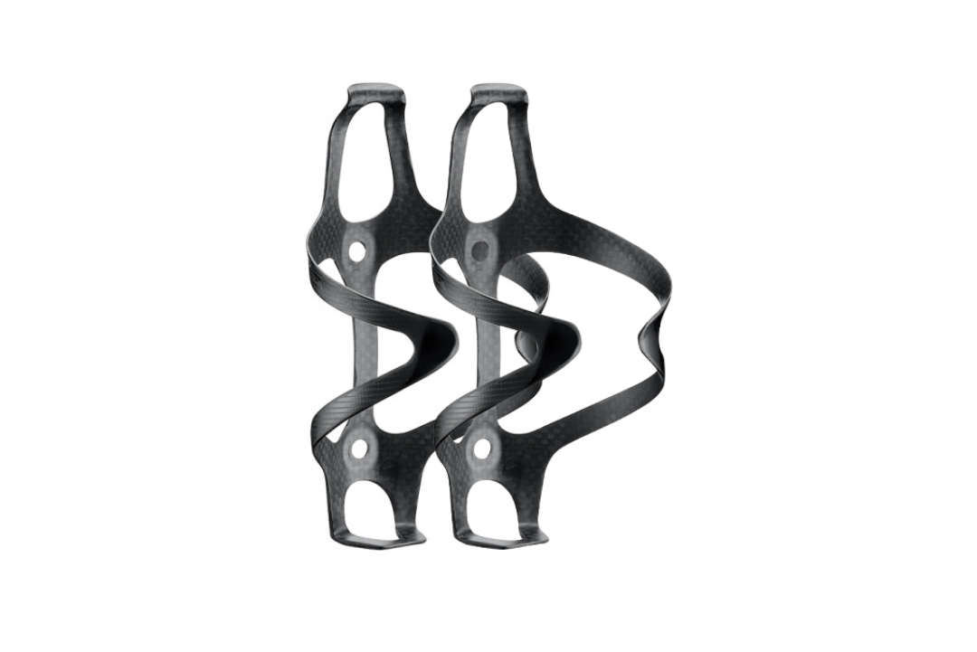 Ciclovation Premium Carbon Bottle Cages - Jet Black (Pair)