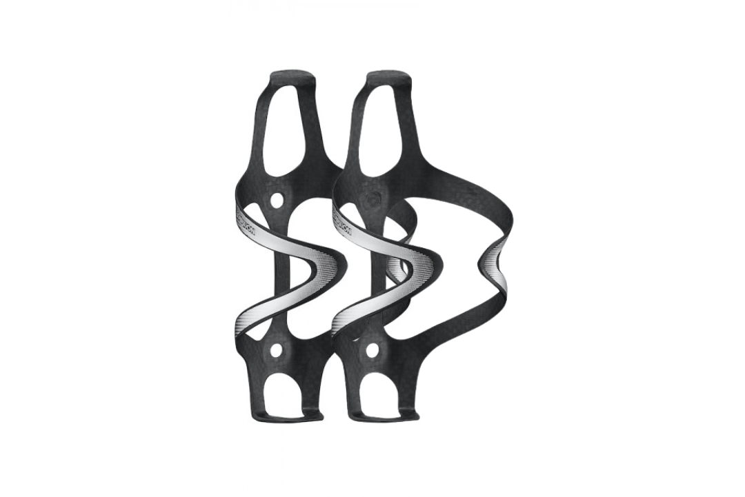 Ciclovation Premium Carbon Bottle Cages - Flash Silver (Pair)