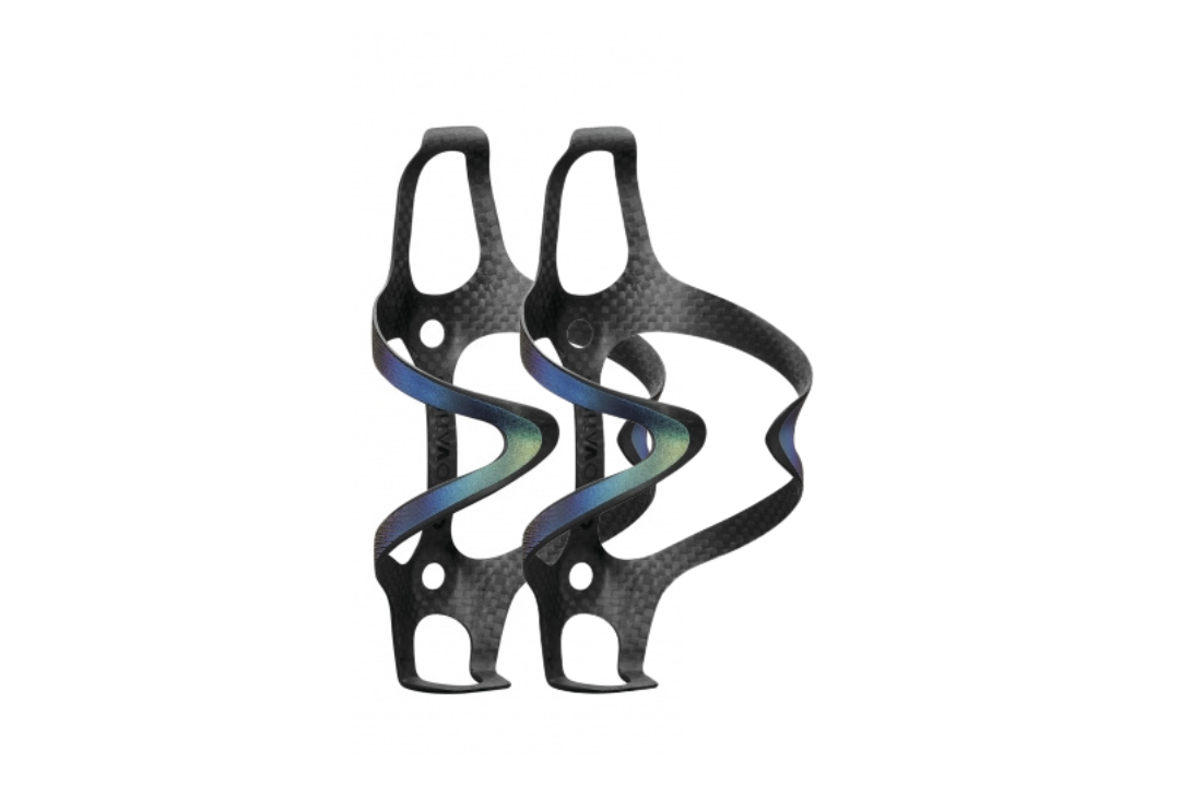 Ciclovation Premium Carbon Bottle Cages - Spectrum Reflective (Pair)