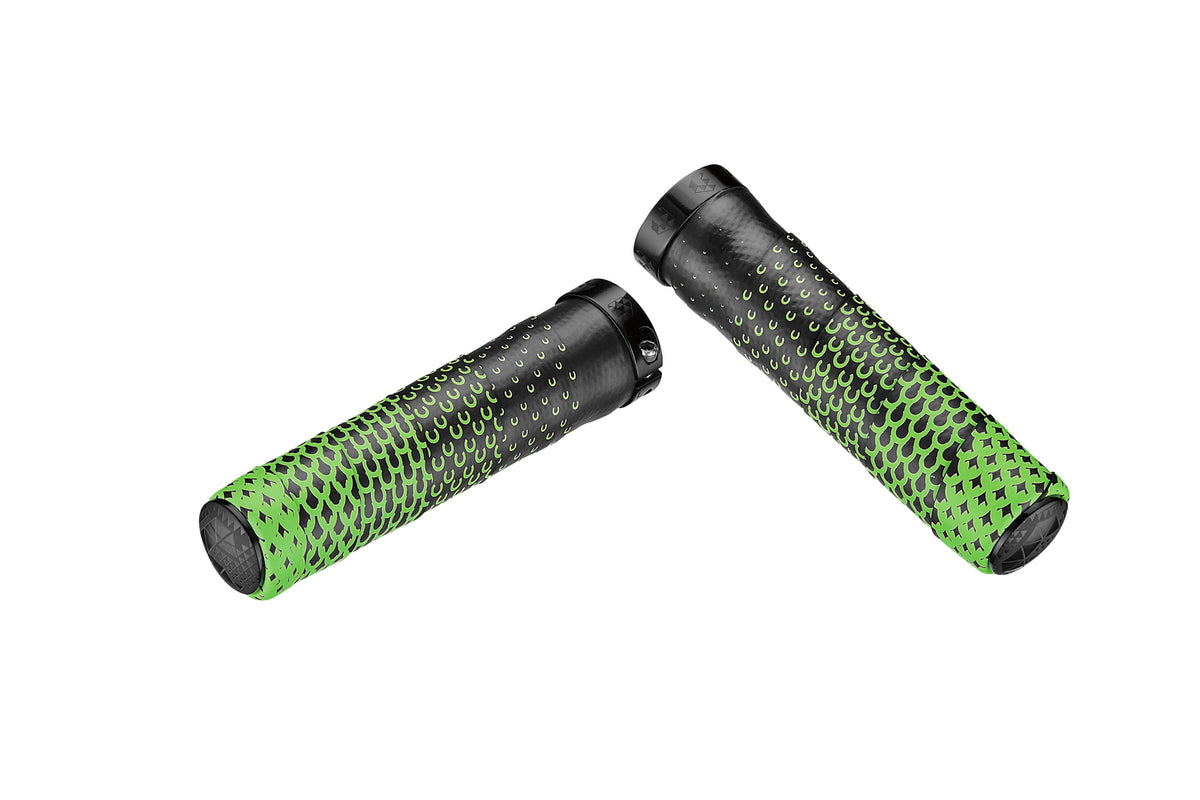 Ciclovation Advanced Hand Grip with Leather Touch CC Fusion - Neon Green