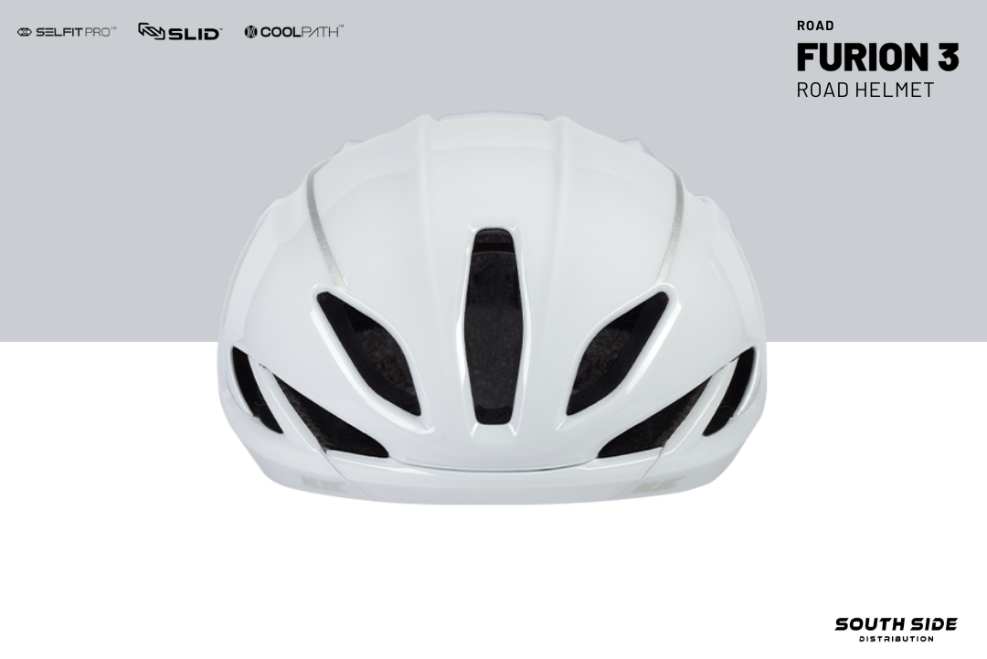 HJC FURION 3 White Hollogram Road Helmet