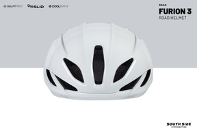 HJC FURION 3 White Hollogram Road Helmet