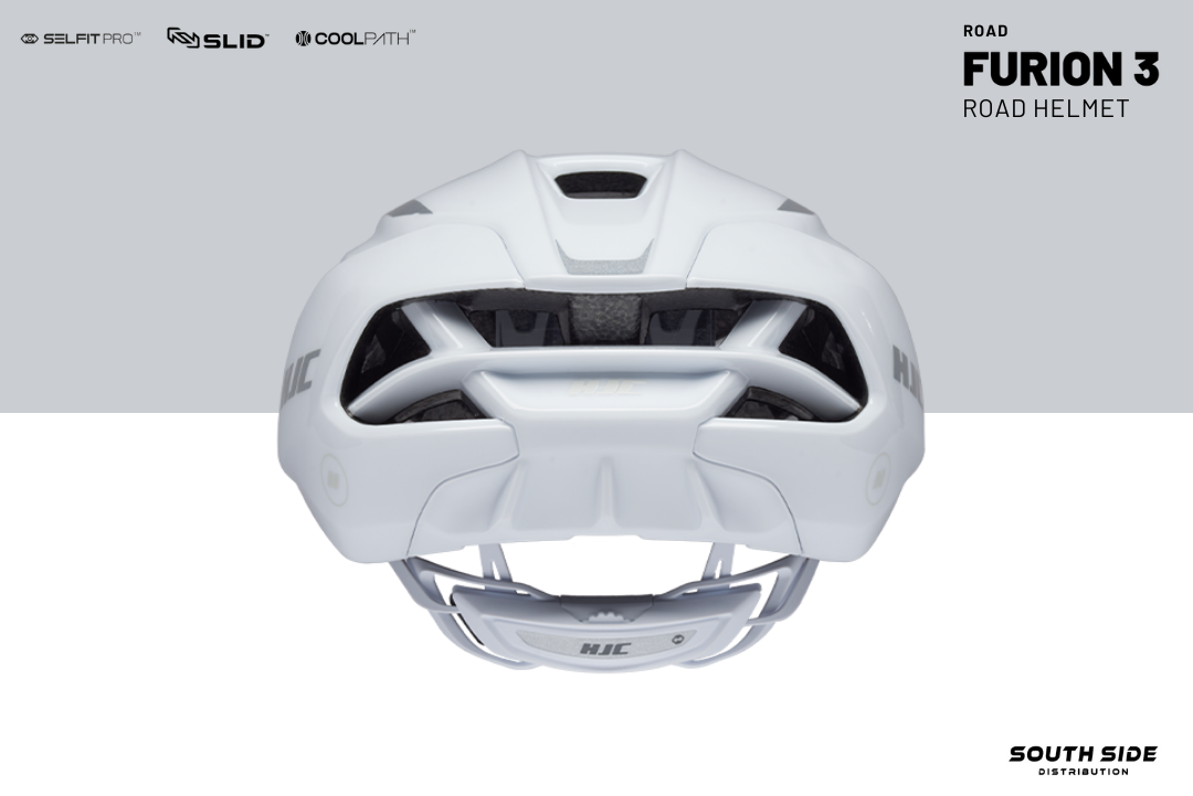 HJC FURION 3 White Hollogram Road Helmet