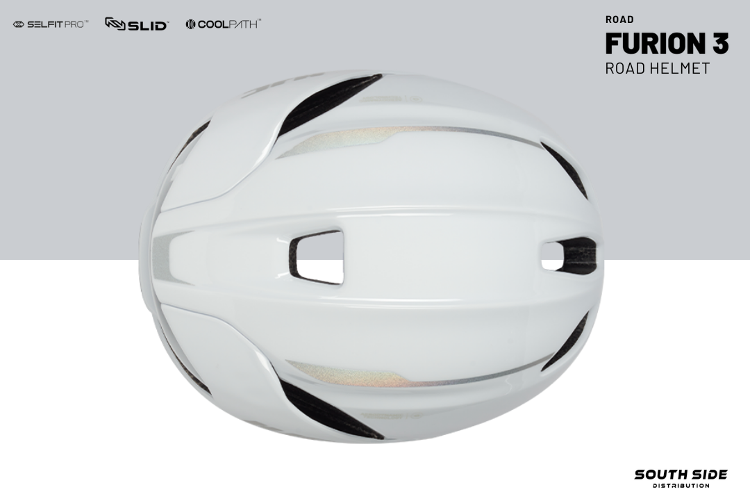 HJC FURION 3 White Hollogram Road Helmet